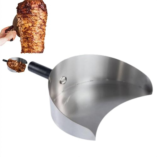 Generisch Döner Schaufel, Fleischfänger Aus Edelstahl, Döner Gyros Schaufel, Fleisch Auffangpfanne, Für Gyro Döner, Rotisserie Fangpfanne Fleischfänger, Kebab-Grillmaschine