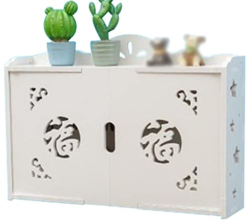 YKMYXZ， Schlüsselkasten zur Wandmontage, einfacher, moderner Schlüsselschrank, Fensterläden/Doppelfenster-Optik, optionale Schlüsselverwaltung(White B,6 Keys)