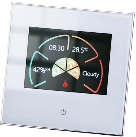 BRRNOO Thermostat Intelligent Compatible avec Domes Système de Chauffage de l'eau Contrôle de Température Programmable pour Ballon d'eau Chaude