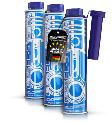 Eurosol Diesel-System Additiv 3X 400ml – Made in Germany | Diesel Systemreiniger | DPF Reiniger | AGR Reiniger | Injektor Reiniger | Motor Reiniger Diesel | 3 Tankfüllungen Spar-Set