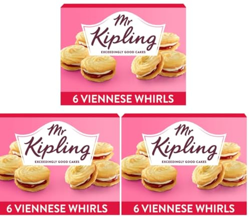 Viennese Whirls 3 Packs of 6 Mr Kiplings (3 Boxes of 6)