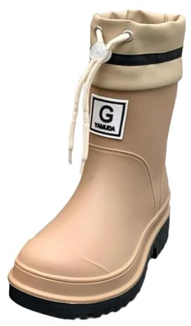 LCSVCCXA Stivali Da Pioggia Da Donna, Scarpe Da Pioggia, Stivali Da Lavoro, a Metà Polpaccio, Eleganti Scarpe Da Giardino, Stivali Da Pioggia Antiscivolo per V, m