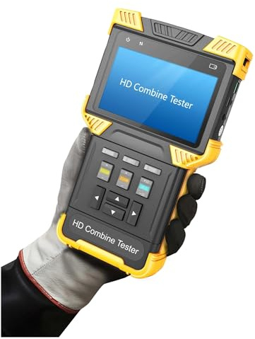 NJJIHUI Tester CCTV, DT-T70 H.264/ .265/ 4K IP Tester For Telecamere Analogiche HD Da 4.0 Pollici Combina CCTV Monitor Supporto TDR RJ45 Test Cavo per fibra ottica, cablaggio(T71)