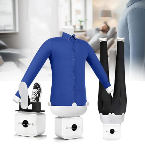 NzEupno Repasseur Automatique, SéChoir à Air Chaud Mains Libres, Repassage Rapide en 8 Minutes, DéFroisseur Gonflable Portable pour Chemises, Pantalons Et Chaussures A