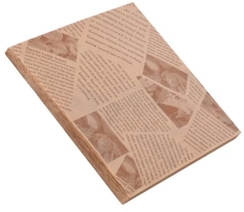 MALUGOGO 500 hojas de papel absorbente de aceite de grado alimenticio para hornear y freír, material de pulpa de madera de grado alimenticio resistente al calor con separación de aceite y