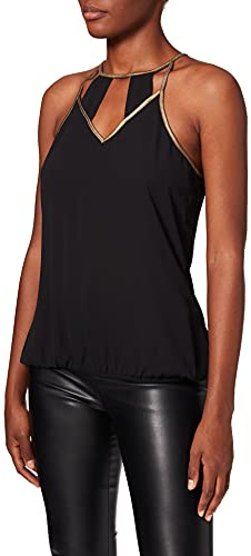 Morgan Blouse Bretelles Fines avec liserés Noir 40