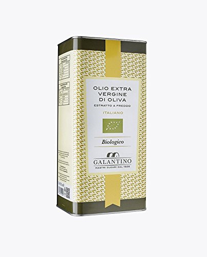 Olio extra vergine di oliva Biologico 2 lattine lt 5 (totale 10 lt) Prodotto Italiano Estratto a freddo