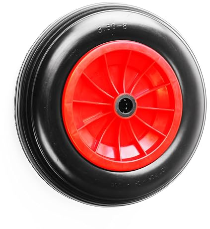 Produkt Pro 14 Rotes pannensicheres Schubkarrenrad 3.50-8 für eine 1 25mm Achsbohrung