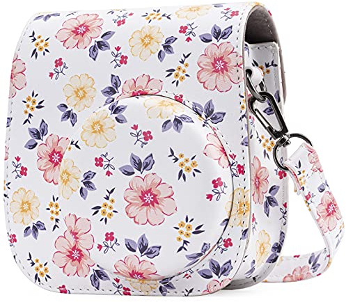 Frankmate Protective Case Compatible with Fujifilm Instax Mini 12 11 9 8 Instant Camera with Pocket and Strap