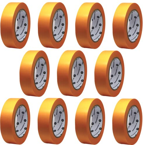 klebemeister 11x Malerband zu je 27.5mm x 50m ULTRA SCHARF ⎥ Abdeckband Goldband
