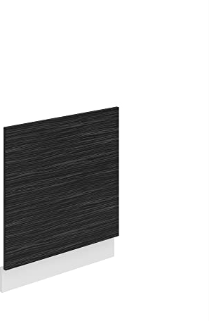 Belini Frontale Lavastoviglie PO. Frontale Lavastoviglie Larghezza 60 cm Pannello Frontale per Lavastoviglie Senza Maniglia, Ebano Reale