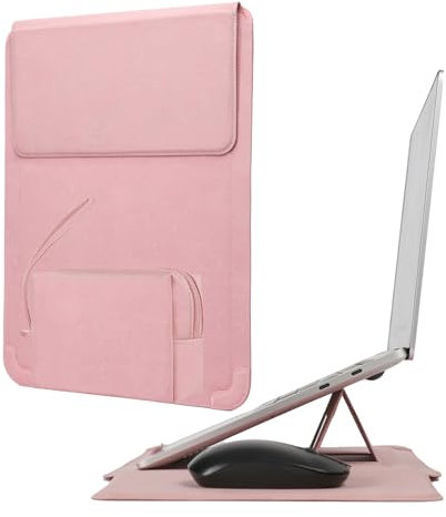 Hyfant 14 Inch Multifunctional Laptop Sleeve Case with Stand Soft Slim Cover for MacBook Pro/Air/ThinkPad X1/Dell XPS/Lenovo Yoga/HP Pavilion/ASUS Zenbook/LG gram/Chromebook 13.5 13.6 14.2 14.5
