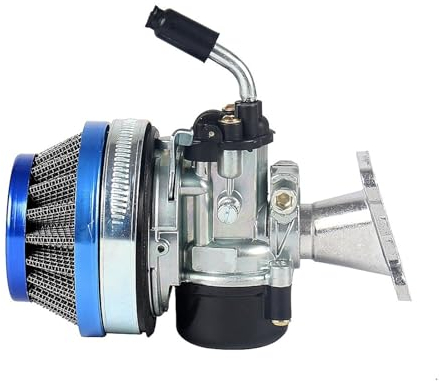 FIYFIOW Vergaser Ersatz Motorrad-Vergaser Für 37 49 50 80 Cc 2-Takt Wassergekühlter Vergaser Mit Ansaugrohr-Luftfilter Für Mini Moto Dirt Pocket Bike Für ATV Ersatzvergaser (Farbe : Blau)