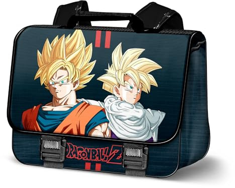 Dragon Ball Unity-Cartable 2.0, Bleu Foncé, 38 x 30 cm, Capacité 13,5 L