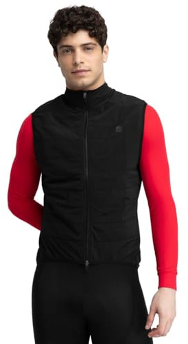SIROKO SRX Ultra varm termisk cykelväst för män svart, svart, M