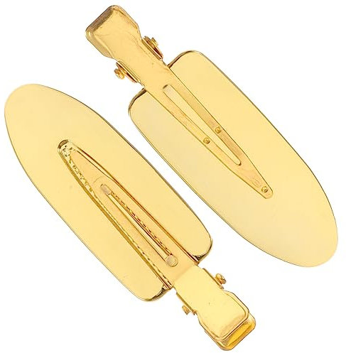 PAMINGONO Pinces à Frange Et Épingles à Cheveux Pratiques Pour Coiffure Style Bobby Sans Trace Doré Et Métallique