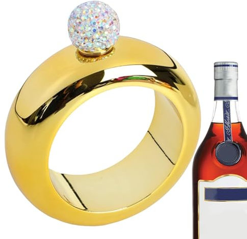 Bracelet Flasque - Bracelet Flasque pour Femme, Bracelet Flasque 3,5 oz | Bracelet Flasque Mignon pour Anniversaire de Danse, Whisky, Festival de Musique