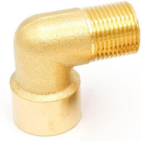 XXHNBF Schlauchverbinder 1 Stück Innengewinde Außengewinde 90-Grad-Messing-Winkelrohrverbinder, verwendet for Wasser-Kraftstoff-Kupfer-Adapter 1/8 1/4 3/8 1/2 3/4 1(3/4)
