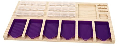DIYEAH Diamond Art Tool - Aufbewahrungsschalen Für Zubehör - Hochwertiger Organizer Aus Holz