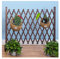 Clôture de jardin extensible en bois autoportante pour pelouse, balcon, terrasse, extérieur, panneaux décoratifs avec design grillagé