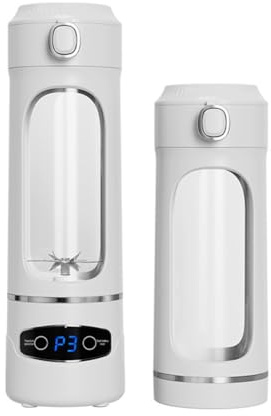 FACAIIO Exprimidor portátil de 600 ml con 12 cuchillas de acero inoxidable, licuadora recargable por USB para batidos y jugos, compatible con carga tipo C, sin BPA, fácil de limpiar, ideal para viajes