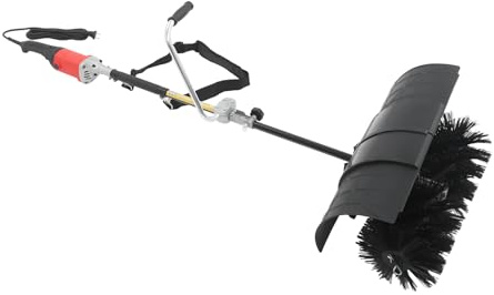 Spazzatrice elettrica 2 in 1, larghezza 55 cm, spazzaneve a mano, spazzaneve per esterni, spazzaneve a mano, spazzaneve