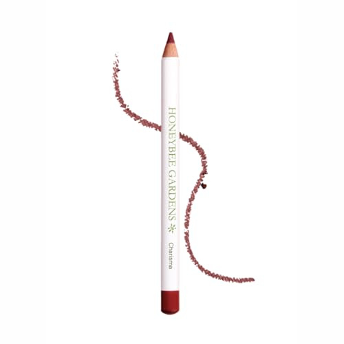 Honeybee Gardens Irresistible Charisma Lip Liner, Matte Medium Warm Berry Pencil for Defining Lips, Long-Lasting Creamy Lip Color, Precision Lip Pencil, Vegan Gluten-Free Makeup Beauty, 0.04 oz