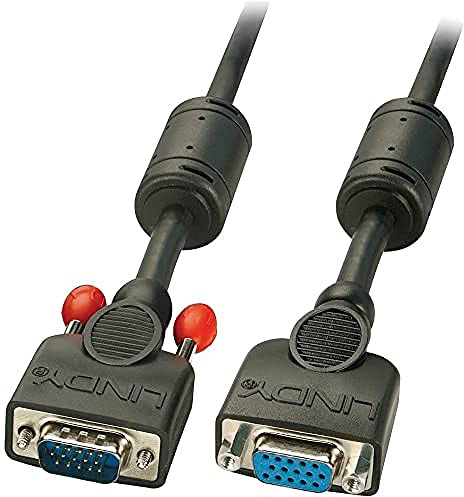 LINDY 36457 VGA-Verlängerung, schwarz, 20m