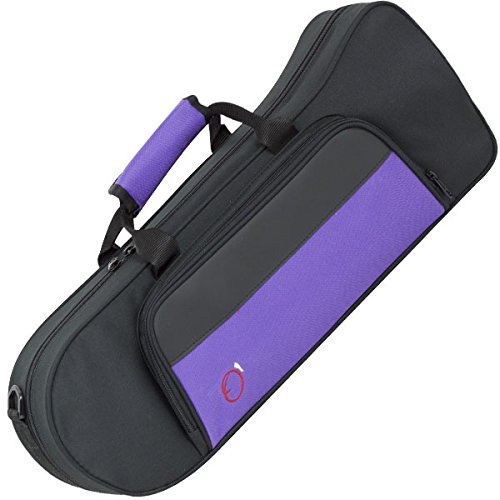 Ortola 8460 FSH - Estuche trompeta forma, color negro y morado
