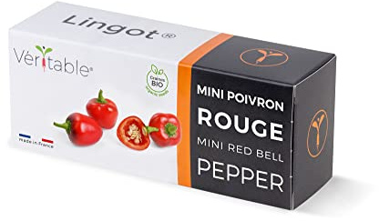 Lingot® Mini peperoni rossi BIO - Compatibile con Orti Interni Véritable® ed Exky® - Ricarica pronta all'uso - Substrato con Semi Integrati