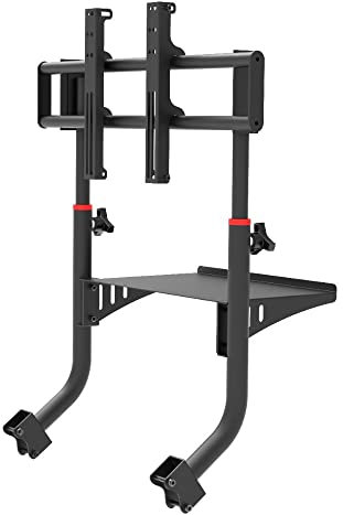 Extreme Sim Racing Tv Stand Add-on Upgrade for Wheel Stand SXT V2 - Fits only SXT V2 - Suitable for TV sizes up to 50
