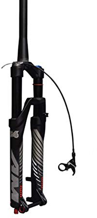 HIOD Forcella da Bicicletta MTB Bicicletta Tubo Affusolato Smorzamento della Regolazione del Rimbalzo Sospensione Pompa D'urto Forchette Mountain Bike Telecomando/Spalla Controllo Forchetta,B,29-inch