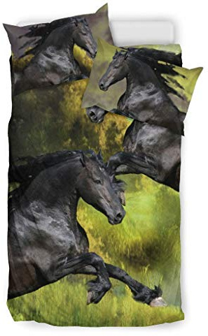Pawfeel Amazing Andalusian Horse Print Bedding Set