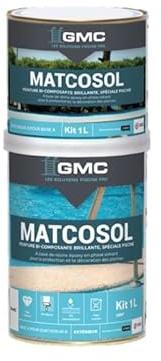 comus GMC MATCOSOL PISCINE BLANC 1L - Peinture piscine grande résistance au chlore