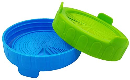 1pc Sprouting Lids, Mason Jar Sprouting Lids Plastic Sprouting Lids for Wide Mouth Mason Jars to Grow Beans Sprouts (random Color)