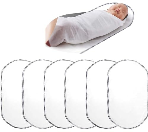 Esenlong wasserdichte Wickelunterlage Baby,6 Stück Tragbare Waschbare Wickelunterlage Baby Wasserdicht Waschbar,Baby Changing Mat für Indoor,Outdoor,Reisen