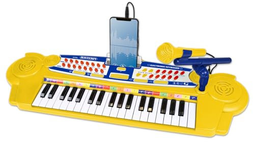 Bontempi | BabyMelodies - Tastiera Giocattolo Elettronica a 37 Tasti con Microfono e Connessione MP3 per Piccoli Musicisti