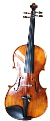 Anfänger Geige Handgefertigte Violine 4/4 Aus Massivholz Mit Natürlicher Maserung Handbemalt Violine Für Erwachsene Die Musikinstrumente Spielt(3/4)