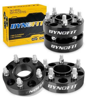 dynofit 1.5 Wheel Spacers for Je/ep JL JT WK WL, 5x5(5x127) HubCentric 71.5mm Thread M14x1.5 for 2018-2025 Wrangle, 2011-2025 Grand Cherokee, 2019-2025 Gladiator, 4 Pcs Forged Aluminum Spacers
