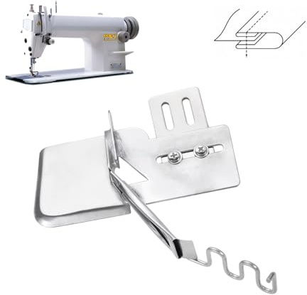La Canilla Embudo Universal de Cinta al Bies Vivo Plano (Dobladillo Redoblado) para Máquinas de Coser Industriales Entrada de 28mm - Salida de 7mm Compatible con Juki, Brother, Mitsubishi y Más