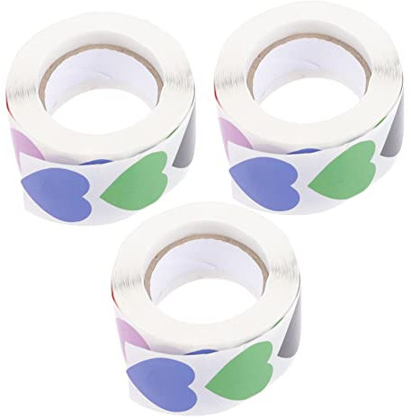 HOMSFOU 1500stücke Herzaufkleber Für Hochzeiten Geschenkanhänger Farben Selbstklebende Etiketten Für Umschläge Und Karten Personalisierte Deko Für Besondere Anlässe
