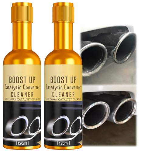 Maggikey Fuel System Cleaner, Boost Up Catalytic Converter Cleaner 2PCS - Fuel System & Auto Parts Engine Exhaust Oil - Gasoline Car Carbon Deposit Removal
