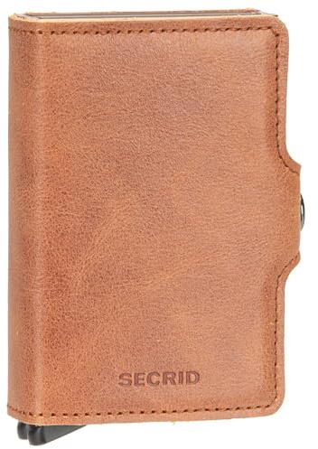 Secrid Dies ist eine kompakte Brieftasche mit zwei Kartenprotektoren, die die Kapazität verdoppeln. Ausgestattet mit einem stabilen Verschluss und einer strapazierfähigen Leder-Außenhülle.Kapazität 8
