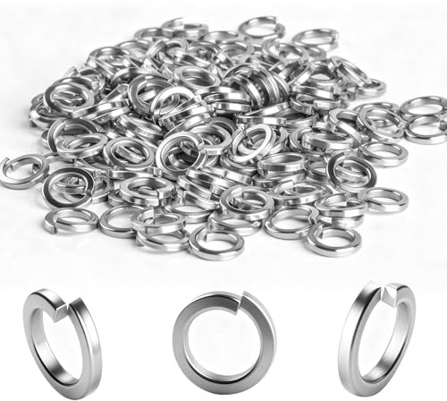 150 Pièces Rondelles Élastiques M8, Rondelles en Acier Inoxydable de Blocage en Acier Inoxydable, Rondelle en Spirale Forme B selon DIN 127 - M8
