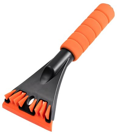 OUDQFCJ Raschietto per Ghiaccio Auto - Efficace Raschietto per Ghiaccio - Spazzaneve Ultra per Auto - Innovativo Raschietto con Funzione Rompi-Ghiaccio - Raschietto Neve Robusto (Standard)