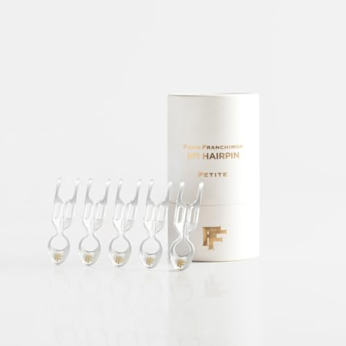 No1 Hairpin | Petite – For Fine and All Hair Types, Fringes & Updos – Strong Hold, Flexible Design, No Damage, Keeps Volume All Day, Quick & Easy Styling in 30 seconds (Transparent)