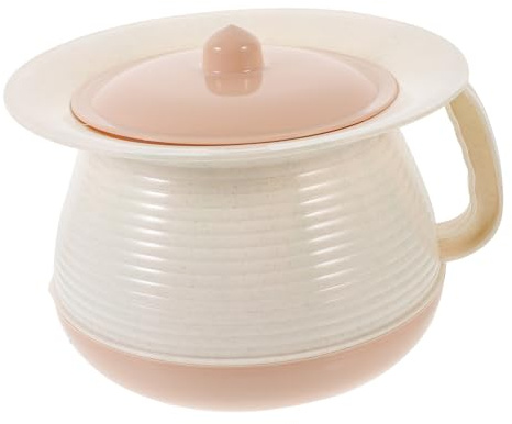 WRITWAA Pot de Chambre Portable en Plastique Pp avec Couvercle Hermétique, Urinoir Réutilisable pour Garçon et Filles et Bébés, Seau Hygiénique Léger et Facile à Nettoyer pour Usage