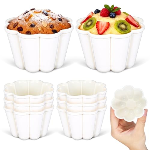 SHINEOFI 8pcs Puddingformen Kunststoff Kunststoff Geleeform Backform Für Pudding Dessert Für Wackelpudding Eiercreme Schokolade Kuchen Und Desserts Für Partys