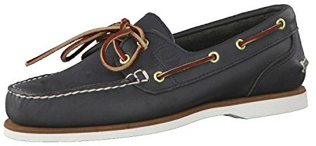 Timberland Classic 2-Eye - Mocassini Donna, Blu (Navy Smooth), 36 EU