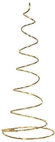 LED-Dekoleuchte Dizzy ca. 15 x 40 cm, 25 warmwhite LED, Material: Metall, messingfarben, transparentes Kabel mit Trafo